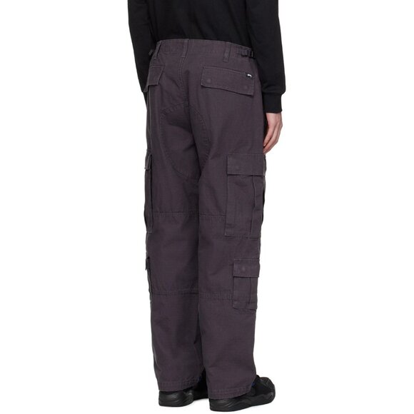 Stussy Surplus Cargo Pants in Nightshade Black - Picture 3 of 5